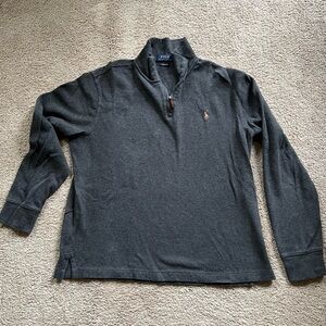 Polo quarter zip sweater grey  (Mens M)